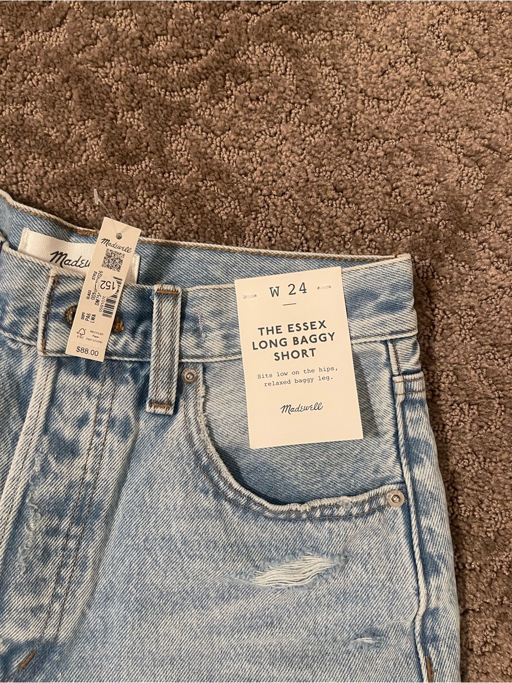 Madewell The Essex long Baggy Denim Shorts - Picture 4 of 10